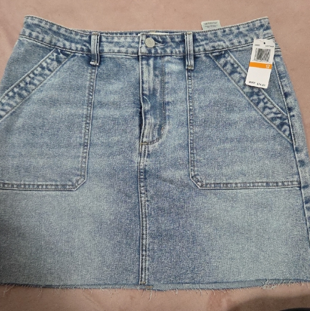 Chic Blue Denim Mini Skirt
